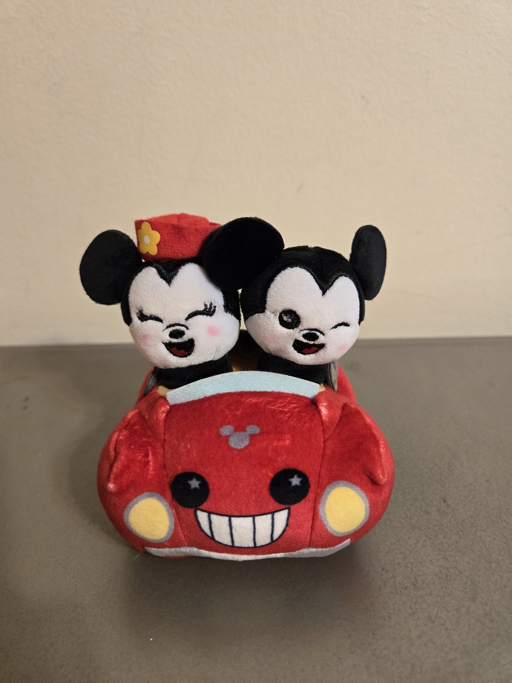 Disney Store Wishables Mickey & Minnie’s Runaway Railway Car 4" Plush Toy
